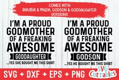 I'm A Proud Godmother Of A Awesome Goddaughter / Godson Product Image 3