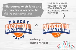 Basketball SVG | Basketball Template 0062 | Basketball Shirt Product Image 2