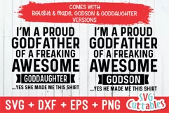 I'm A Proud Godfather Of A Awesome Goddaughter / Godson Product Image 2