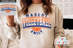 Volleyball SVG | Volleyball Template 0062 | Volleyball Shirt Product Image 1