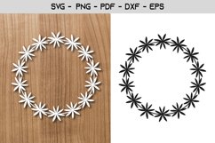 Flower Frame Paper Template Design Product Image 1