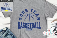 Basketball SVG | Basketball Template 0064 | Basketball Shirt Product Image 1