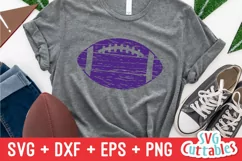 Football SVG | Distressed Football | Shirt Design Product Image 2