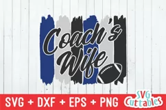 Football SVG | Coach's Wife | Shirt Design Product Image 2