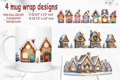 Christmas gingerbread man mug wraps designs bundle 10oz 15oz Product Image 10