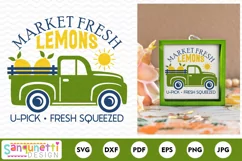 Market fresh lemons svg | Summer farmhouse SVG Product Image 2