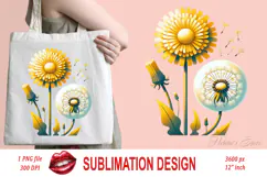 Wildflowers dandelion clipart | Vintage flowers graphics Product Image 1