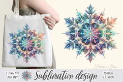 Christmas snowflakes clipart|Cute Winter flower shirt design Product Image 2