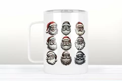 Santa Claus clipart sublimation PNG|Christmas emojis design Product Image 3