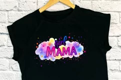 Girl mama clipart | Mothers day Sublimation design png Product Image 3