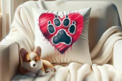 Dog mom heart Valentines day Sublimation clipart sketch png Product Image 4