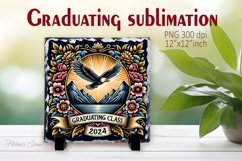 Class of 2024 | Graduation Slate Sublimation Design Product Image 1