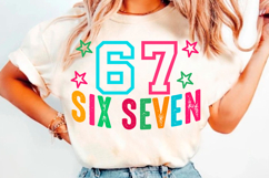 Six Seven 6 7 Funny Meme SVG PNG, Product Image 3