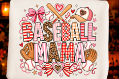 Preppy Baseball Mama PNG Product Image 1