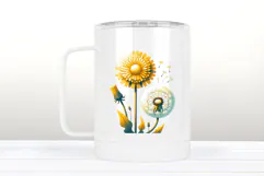 Wildflowers dandelion clipart | Vintage flowers graphics Product Image 3