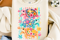 Tropical Sea Turtle Summer PNG Product Image 1