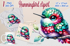 Hummingbird SublimationI Cute bird clip art| Humming bird Product Image 1