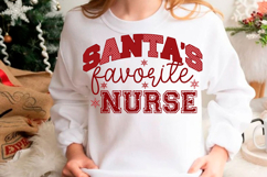 Santa&#039;s Favorite Nurse SVG,Christmas SVG Product Image 3