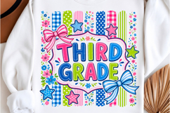 Third Grade Bow School Shirt Product Image 1