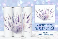 Flowers tumbler wrap | Summer Tumbler sublimation designs Product Image 6
