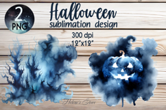 Horror blue Halloween night sky clipart t shirt design png Product Image 1