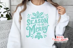 Christmas SVG | Tis The Season To Be Merry Product Image 2