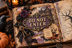 Vintage Halloween Vintage PNG Clipart Signs 3 Product Image 3