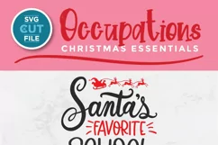 Christmas School Secretary svg -Santa's favorite Secretary Product Image 3