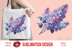 Wildflowers clipart | Vintage Summer llilac graphics Product Image 2