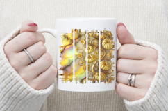 Cute golden pumpkins yellow brush strokes t shirt design png Product Image 4
