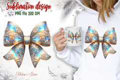 Christmas coquette bows designs BUNDLE | Iridescent bow png Product Image 9