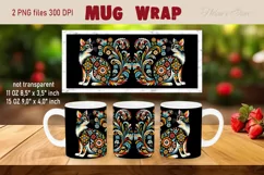 Flower cat Mug Sublimation png| Flowers cat |Art cat bouquet Product Image 2