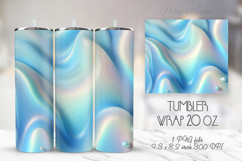 Light blue pastel tumbler 20oz wrap sublimation design png Product Image 1