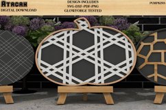 Pumpkin Bundle Plaid and Flowery for Easel Stands SVG files Product Image 4