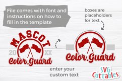 Color Guard SVG | Color Guard Template 008 Product Image 3