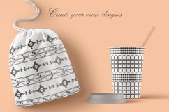 Blasc and White Patterns Set Product Image 10
