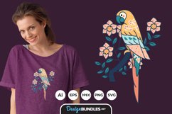 Tropical Bird for T-Shirt Design Product Image 1