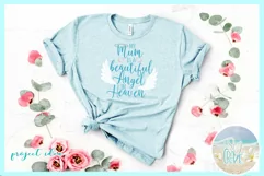 My Mum Is A Beautiful Angel In Heaven Memorial Quote Product Image 2