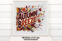 Autumn Chenille Embroidered Patch Puffy Sublimation Design Product Image 2