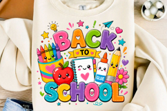 Cute Back to School Supplies PNG Product Image 1