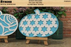 Pumpkin Bundle Plaid and Flowery for Easel Stands SVG files Product Image 6