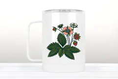 Wildflowers strawberry clipart | Vintage flowers graphics Product Image 3
