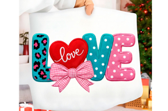 Yarn Crochet Love Valentines Day PNG Product Image 1