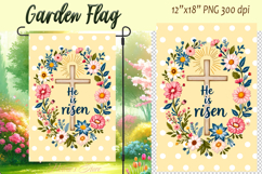 Easter Garden Flag Sublimation |Religious sublimation Easter Product Image 1