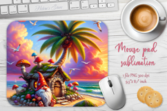 Summer beach gnomes mouse pad sublimation design png Product Image 1