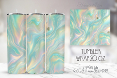 Light green pastel tumbler 20oz wrap sublimation design png Product Image 1