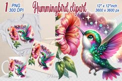 Hummingbird funny bird clip art| Humming bird SublimationI Product Image 1