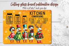Christmas farmhouse funny geese cutting board sublimation Product Image 1