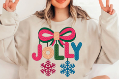 Faux Yarn Christmas Png Holly Jolly Png Product Image 2