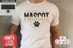 Paw Print Sports SVG | Sports Template 009 Product Image 1